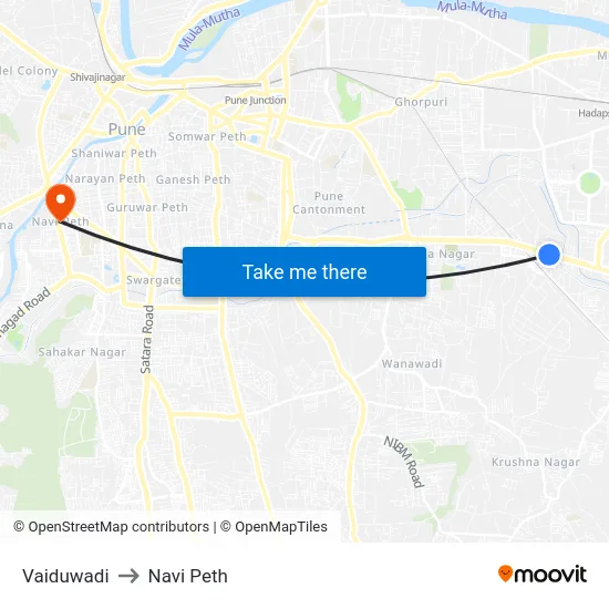 Vaiduwadi to Navi Peth map