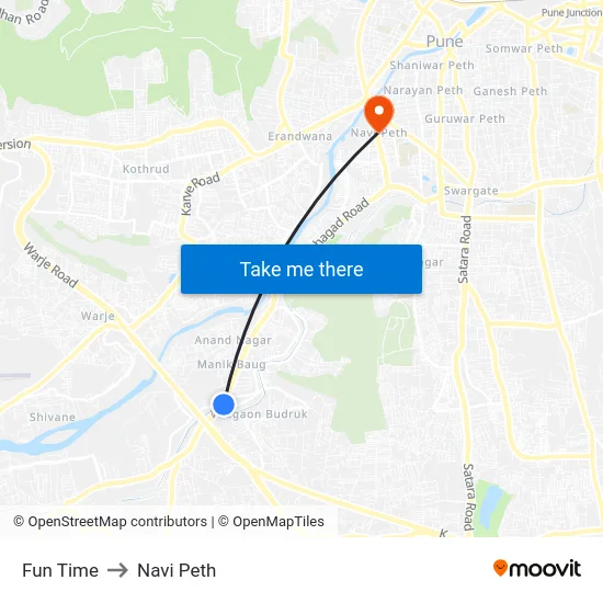 Fun Time to Navi Peth map