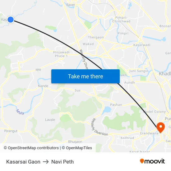 Kasarsai Gaon to Navi Peth map