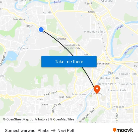 Someshwarwadi Phata to Navi Peth map