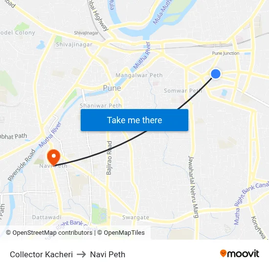 Collector Kacheri to Navi Peth map