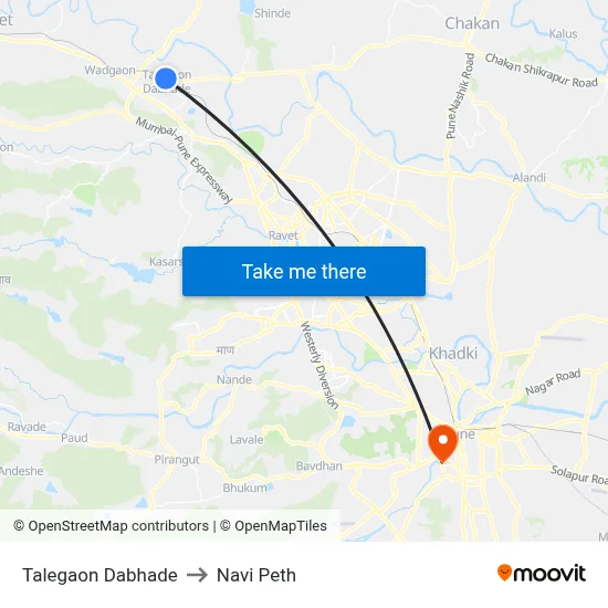 Talegaon Dabhade to Navi Peth map