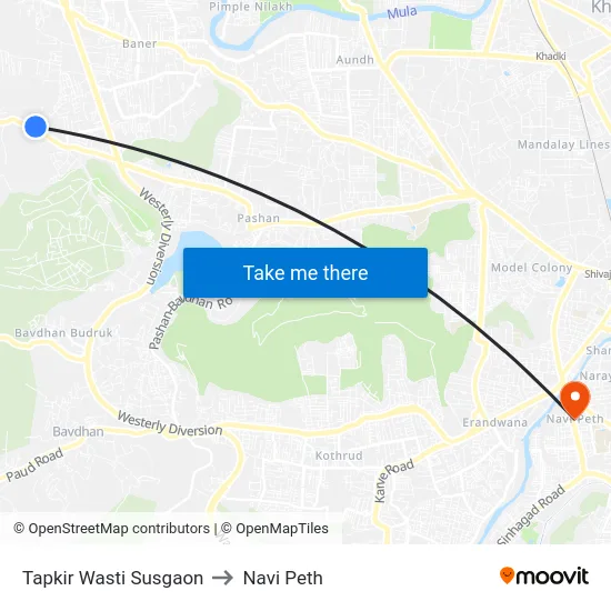 Tapkir Wasti Susgaon to Navi Peth map
