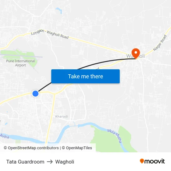 Tata Guardroom to Wagholi map