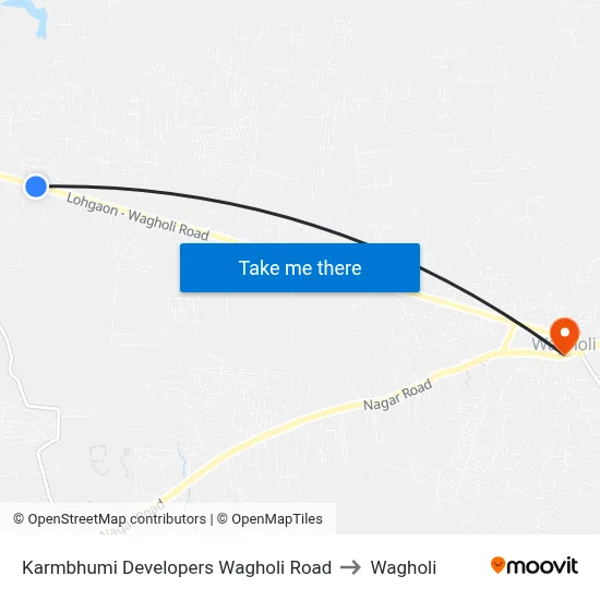 Karmbhumi Developers Wagholi Road to Wagholi map