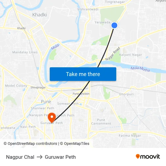 Nagpur Chal to Guruwar Peth map