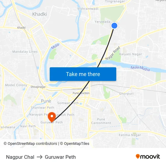 Nagpur Chal to Guruwar Peth map