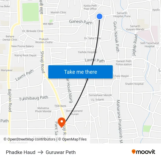Phadke Haud to Guruwar Peth map