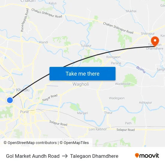Bal Kalyan Sanstha to Talegaon Dhamdhere map