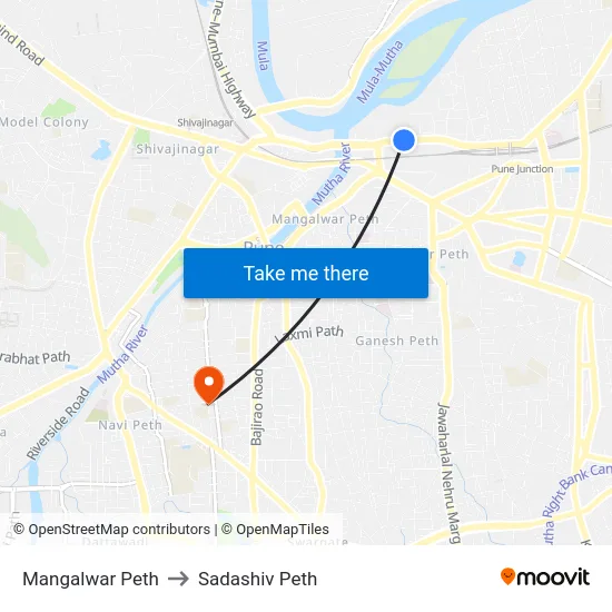Mangalwar Peth to Sadashiv Peth map
