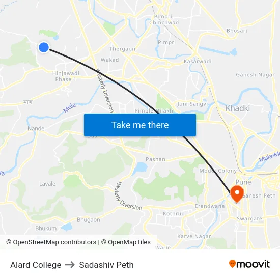 Alard College to Sadashiv Peth map