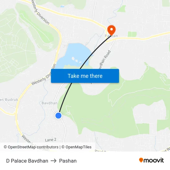 D Palace Bavdhan to Pashan map