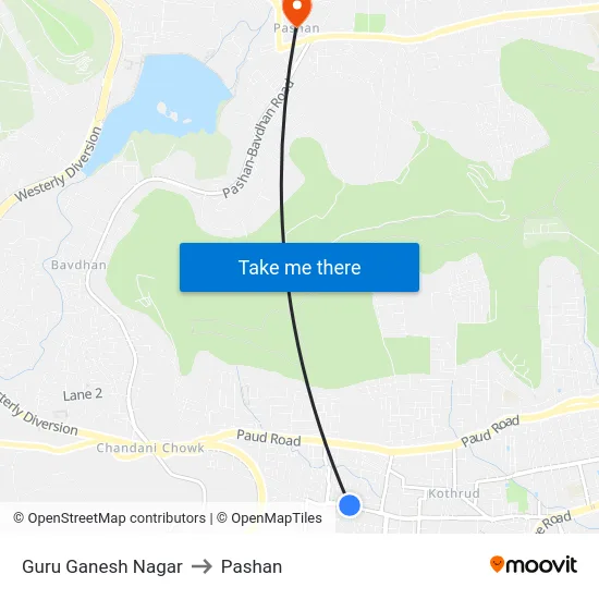 Guru Ganesh Nagar to Pashan map