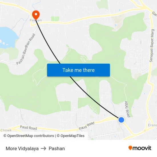 More Vidyalaya to Pashan map