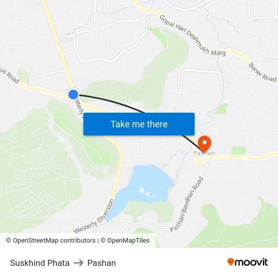 Suskhind Phata to Pashan map