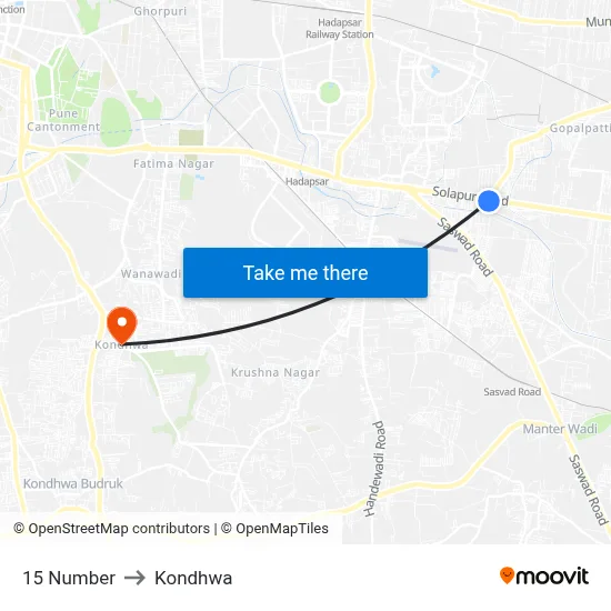 15 Number to Kondhwa map