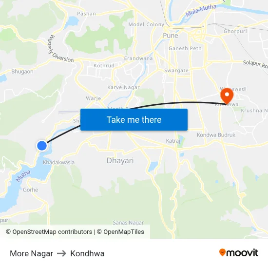 More Nagar to Kondhwa map
