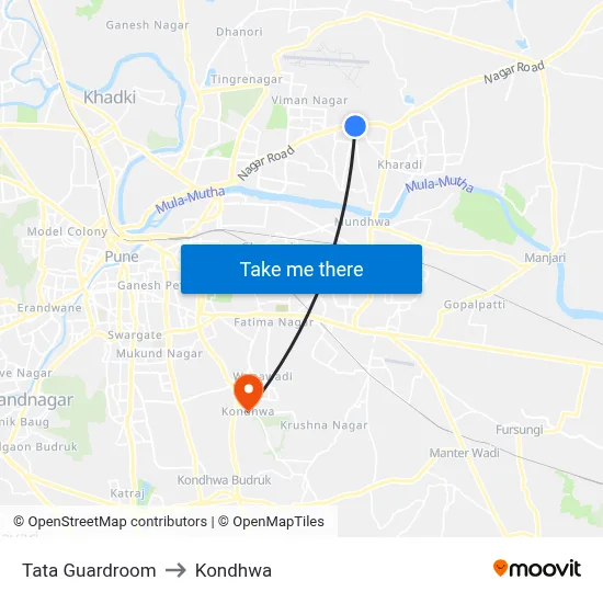 Tata Guardroom to Kondhwa map