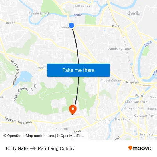 Body Gate to Rambaug Colony map