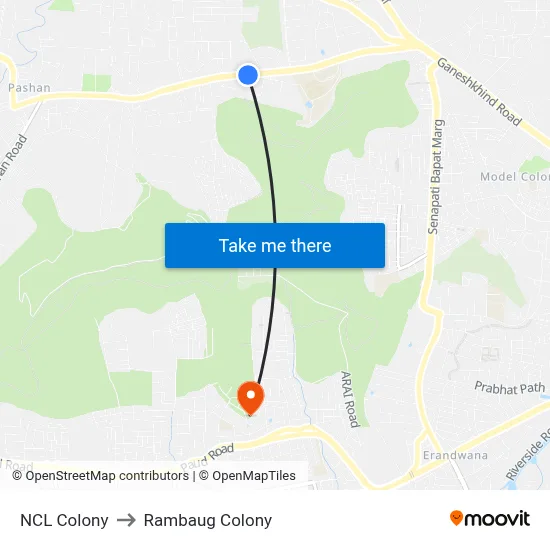 NCL Colony to Rambaug Colony map