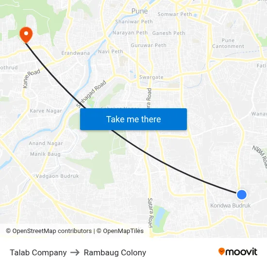 Talab Company to Rambaug Colony map