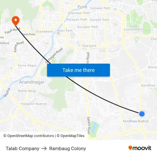 Talab Company to Rambaug Colony map