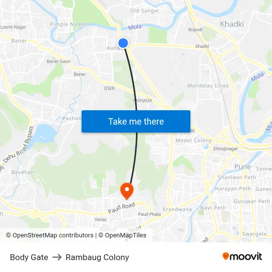 Body Gate to Rambaug Colony map