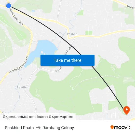Suskhind Phata to Rambaug Colony map