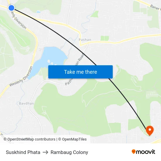Suskhind Phata to Rambaug Colony map