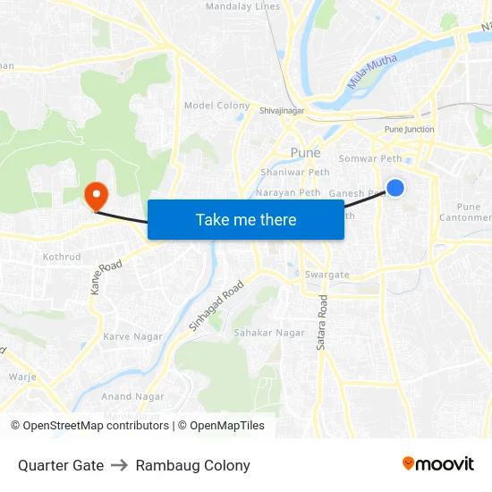 Quarter Gate to Rambaug Colony map