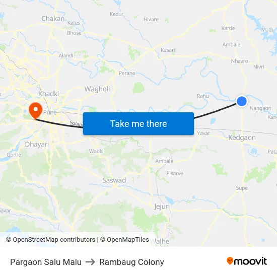 Pargaon Salu Malu to Rambaug Colony map