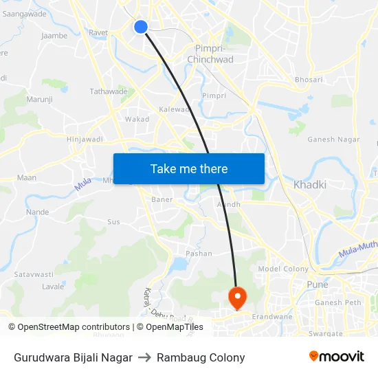 Gurudwara Bijali Nagar to Rambaug Colony map
