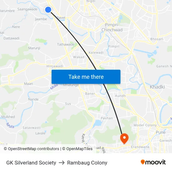 GK Silverland Society to Rambaug Colony map