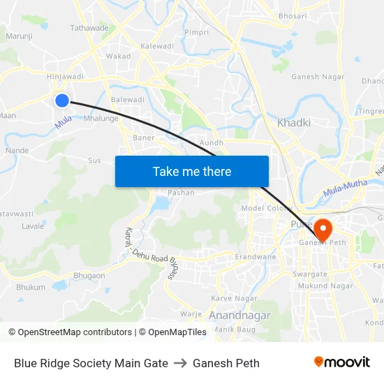 Blue Ridge Society Main Gate to Ganesh Peth map