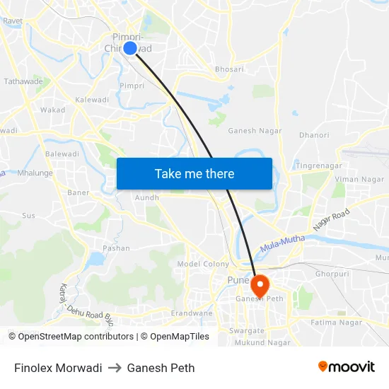 Finolex Morwadi to Ganesh Peth map