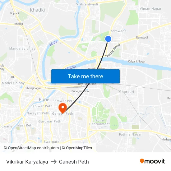 Vikrikar Karyalaya to Ganesh Peth map