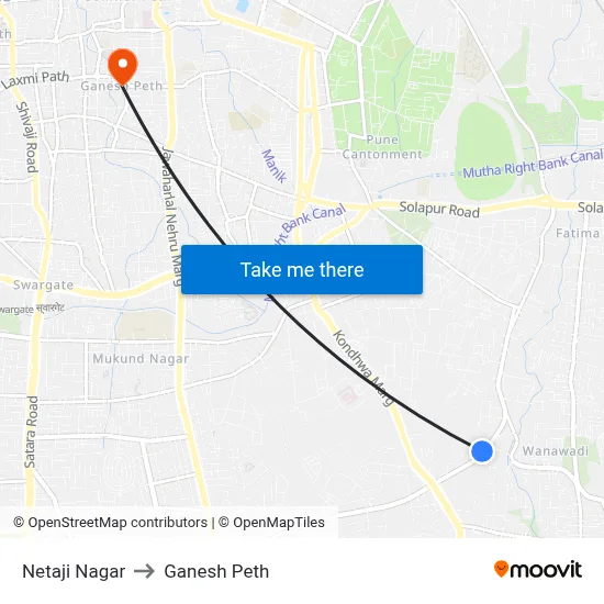 Netaji Nagar to Ganesh Peth map
