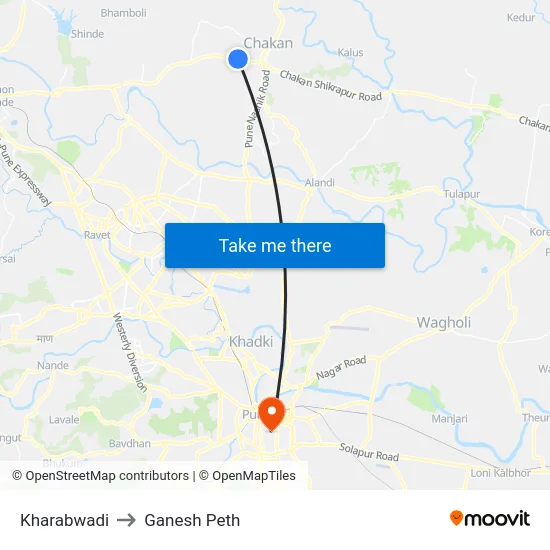 Kharabwadi to Ganesh Peth map