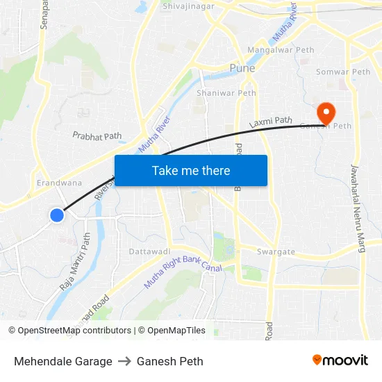 Mehendale Garage to Ganesh Peth map