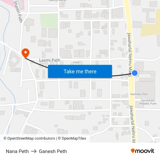 Nana Peth to Ganesh Peth map