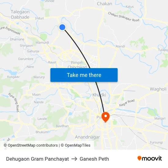Dehugaon Gram Panchayat to Ganesh Peth map