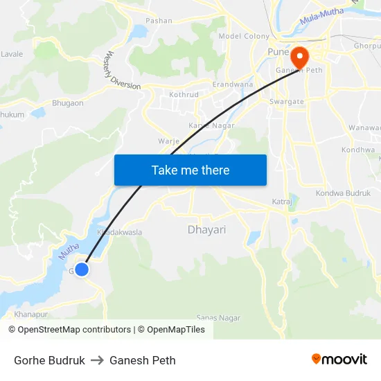 Gorhe Budruk to Ganesh Peth map