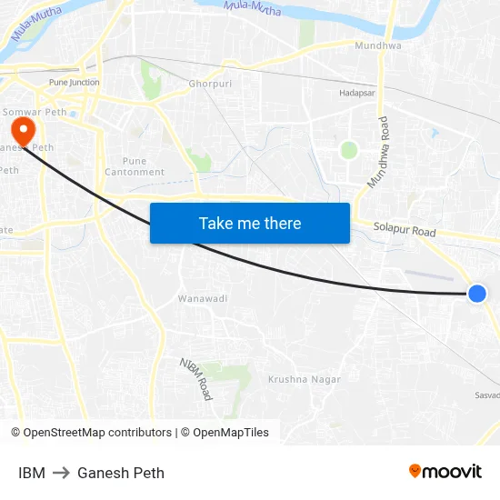 IBM to Ganesh Peth map