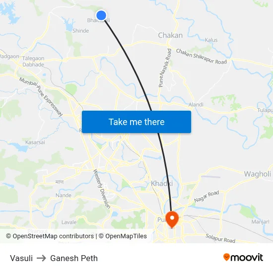 Vasuli to Ganesh Peth map