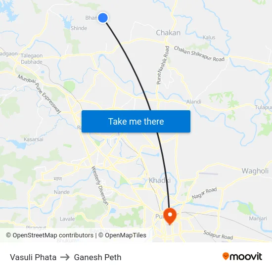 Vasuli Phata to Ganesh Peth map