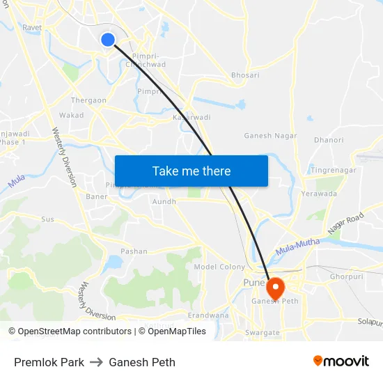 Premlok Park to Ganesh Peth map