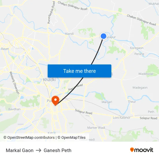 Markal Gaon to Ganesh Peth map