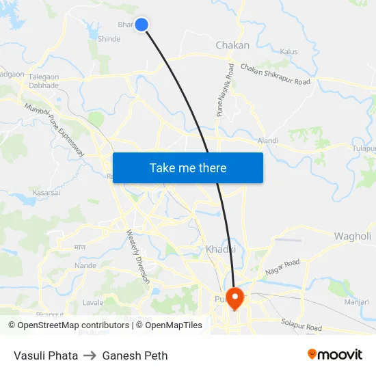 Vasuli Phata to Ganesh Peth map