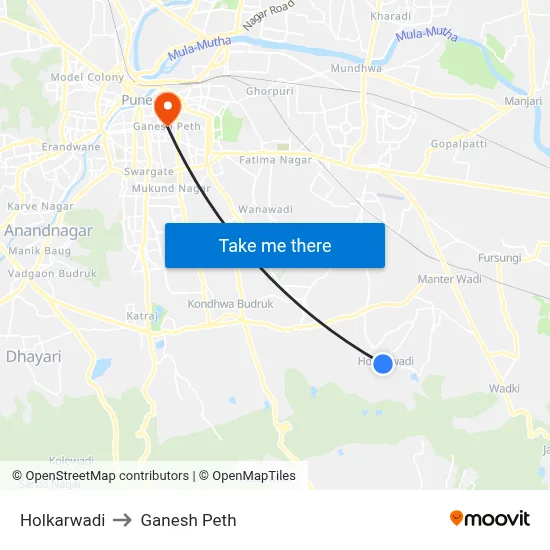 Holkarwadi to Ganesh Peth map