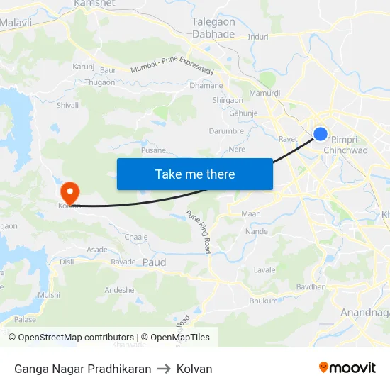 Ganga Nagar Pradhikaran to Kolvan map